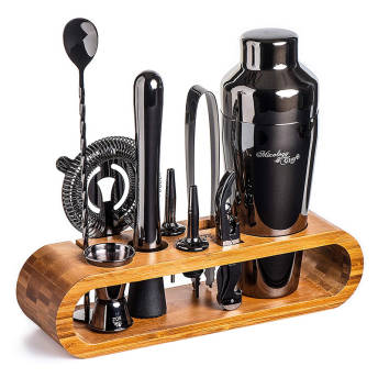 10Piece Mixology Bartender Kit with Stylish Bamboo Stand - 15 Best Gifts for Rum Lovers