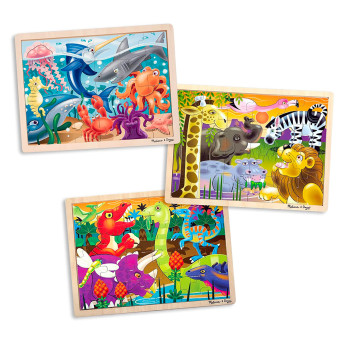 Melissa Doug 3Puzzle Jigsaw Set Dinosaurs Ocean and  - 16 Brilliant Toys and Gifts for 4-Year-Old Boys