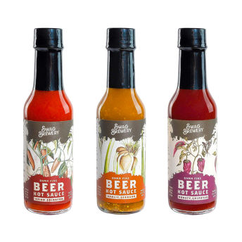 Beerinfused Hot Sauce Variety 3 Pack - 20 Unique Grilling Gifts for BBQ Lovers