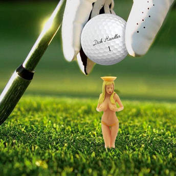 Blonde Bombshells Novelty Golf Tees 6 Pack - 20 Great Golf Gifts for Avid Golfers and Golf Buddies