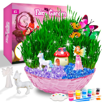 Fairy Garden Craft Kit for Girls - 19 Perfect Toys and Gifts for 5-Year-Old Girls