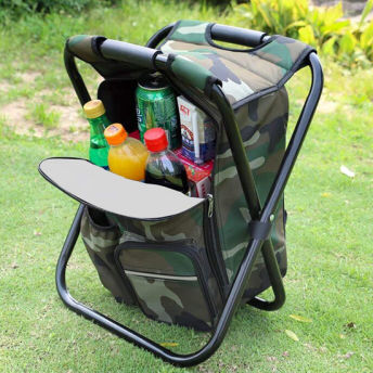 Folding Chair Backpack with Cooler Insulated Picnic Bag - 39 Best Gifts for Campers, Hikers and Nature Lovers