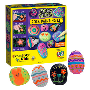 Glow in the Dark Rock Painting Kit - 24 Fantastic Gifts for 8-Year-Old Girls