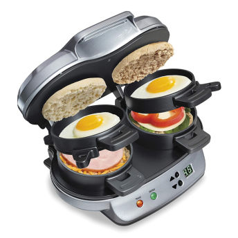 Hamilton Beach Dual Breakfast Sandwich Maker with Timer - 29 Best Gifts for Craftsmen and Do-It-Yourselfer
