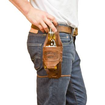 Handmade Cowboy Beer Holster - 35 Unique Gifts for Beer Lovers
