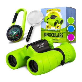 Kids Binoculars Magnifying Glass Compass - 
