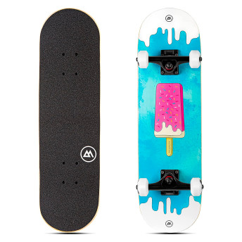 Kids Skateboard with Cool Ice Cream Print - 