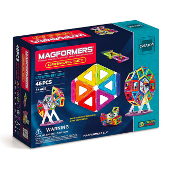 Magformers Carnival Set Deluxe Magnetic Building Blocks  - 16 Brilliant Toys and Gifts for 4-Year-Old Boys