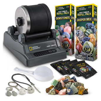 NATIONAL GEOGRAPHIC Rock Polisher for Kids Adults - 25 Cool Gift Ideas for 10-Year-Old Boys That Do Not Suck