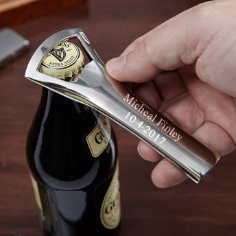 Nickel Plated Personalized Bottle Opener - 51 Awesome Gifts for the Man Who Has Everything