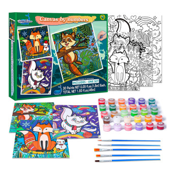 Paint by Numbers for Kids 3 Pack - 25 Best Toys & Gifts for 6-Year-Old Boys