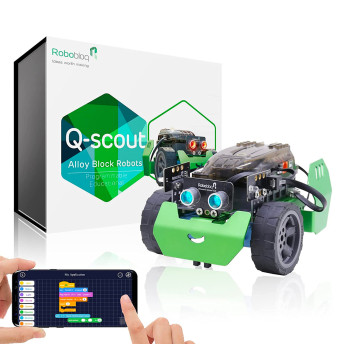 Robobloq QScout Coding Robot - 25 Cool Gift Ideas for 10-Year-Old Boys That Do Not Suck