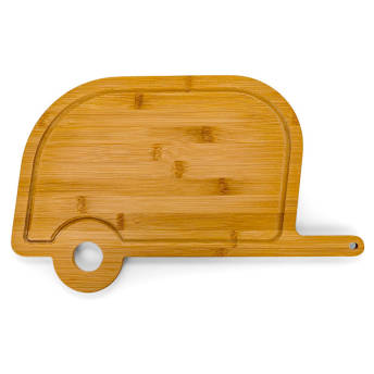 Retro RV Shaped Bamboo Wood Cutting Board - 39 Best Gifts for Campers, Hikers and Nature Lovers