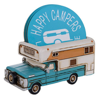 RV Camper Coaster Set - 39 Best Gifts for Campers, Hikers and Nature Lovers