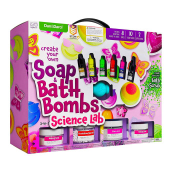 Soap Bath Bomb Making Kit for Kids - 24 Fantastic Gifts for 8-Year-Old Girls