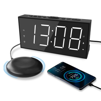 Super Loud Alarm Clock with Bed Shaker - 