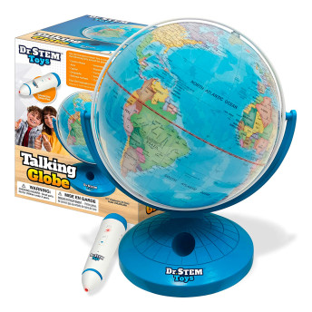 Dr STEM Toys Talking World Globe with Interactive Stylus  - 25 Best Toys & Gifts for 6-Year-Old Boys