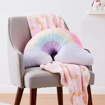 Decorative Unicorn Rainbow Pillow - 